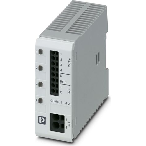 Disjoncteur électronique Phoenix Contact, 4A, 24V, 1 canal, Montage rail DIN, CBMC ( Prix pour 1 )