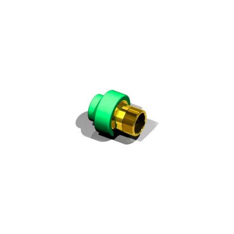 Raccord droit RM-H avec collier hexagonal - AQUATHERM Dimensions : Ø63mm x 1.1/2" x 1.1/2