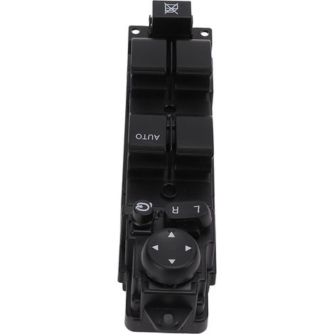 Elektrischer Fensterheberschalter D652-66-350A, robustes Ersatzteil aus schwarzem ABS für Mazda 2/6 (2008-2012, Rechtslenker). (1/5)