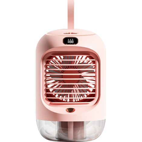 Ventilateur USB silencieux portable mini refroidisseur desktop avec brumisation automatique oscillant climatiseur personnel nomade