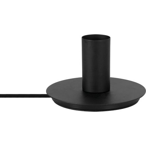TAVOLA - Support de Lpe E27 à poser, métal noir, Lpe non incl.