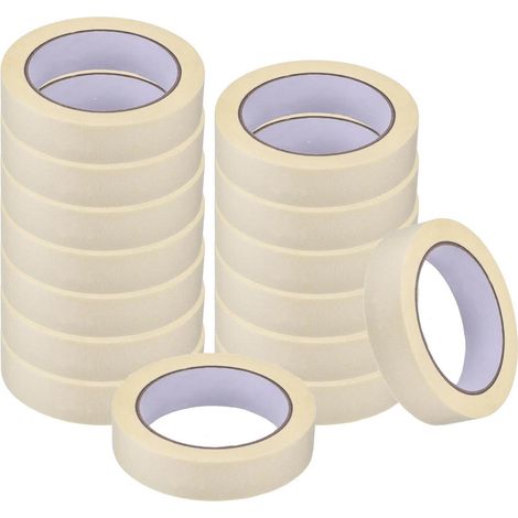 Dapetz ® Premium Masking Tape 20 Rolls (19mm X 35m) White Masking Tape Painting Tape For Painters, Decorators Professional DIY Use Painting Office Home Crafts and More (1/5)