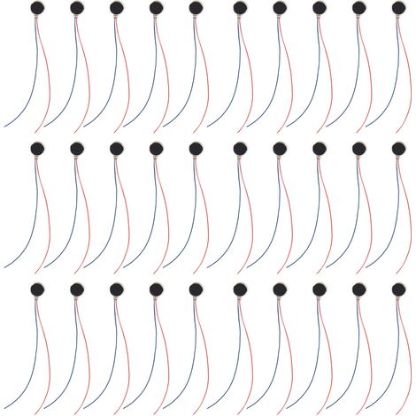Lot de 30 mini moteurs vibrants plats pour téléphones portables, tablettes et autres jouets - 3 V 12 000 tr/min
