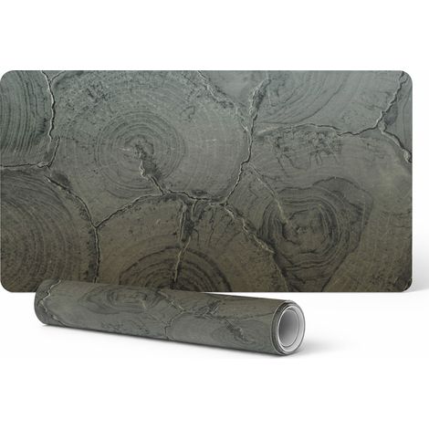 Tappetino per tastiera moderno in vinile con struttura effetto legno, 100x50 cm (1/5)