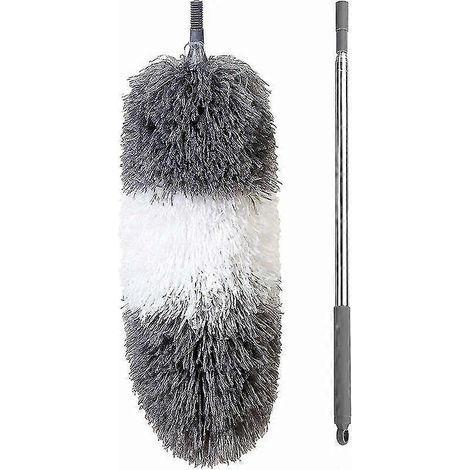 Plumeau en microfibre BOOMJOY avec manche extensible et tête flexible, 254 cm (100 pouces) de long, idéal pour nettoyer les plafonds, les ventilateurs et les meubles. (1/5)