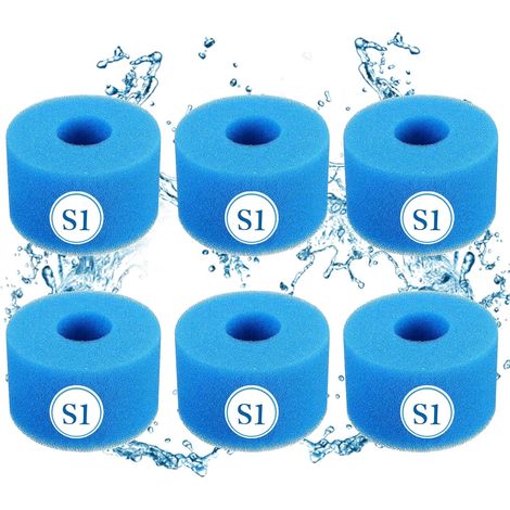 Type S1 Éponge Filtrante de Piscine en Mousse Filtre pour Intex Type S1 pour Piscine,Cartouche filtrante réutilisable pour Bain à remous (1/5)