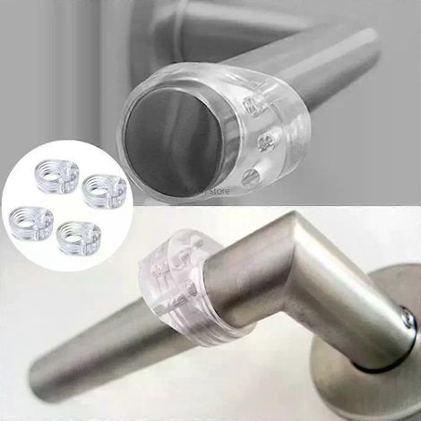 Türstopper-Unterlage, Bodenschutz, Türstopper, Stoßdämpfung, Türgriff, transparent, Sicherheitspuffer aus Silikon, Zubehör, Wand-Türstopper (1/4)