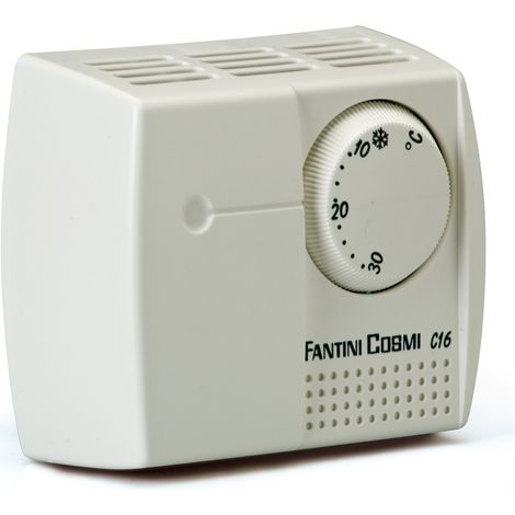 Termostato Ambiente Regolazione Temperatura -10 ÷ 30 Portata Contatti 10(2,5)A 250Ca