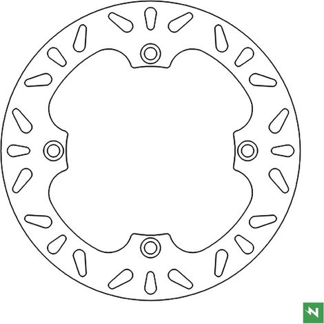 Disco freno anteriore Newfren per Honda XL 650V Transalp '00-'07 XL 700V Transalp '08-'11 (256X144X4.0) (4X10.5MM)