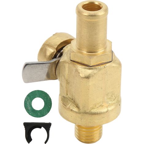 Soupape de vidange d'huile moteur F124N avec raccord fileté métallique M10‑1,25, fonctionnement pratique en une seule touche pour véhicules (1/5)