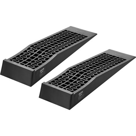 Rampe de voiture, 2 PCs, rampe d'accès portable à profil bas pour voiture, capacité de 9072 kg, hauteur de levage de 65 mm, pour vidange, inspection et réparation de véhicule à châssis bas (1/5)