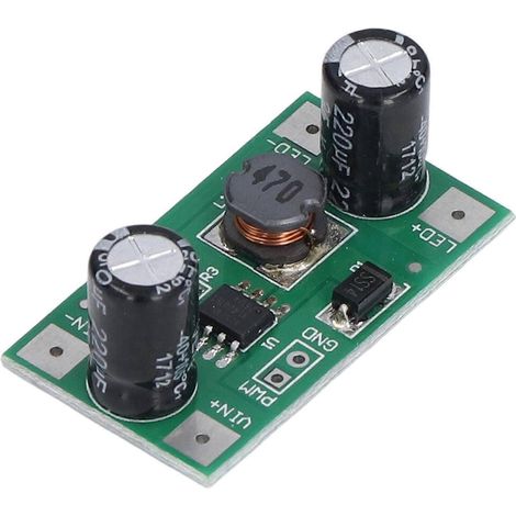 LED-Treibermodul DC/DC-Abwärtswandler, 5–35 V Eingang, 350 mA Ausgang, PWM-Dimmung für 1-W-Lampen