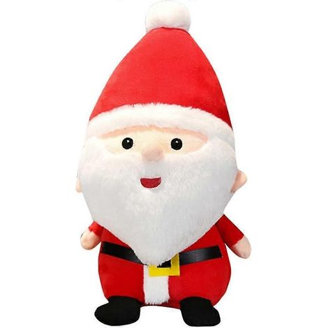 Peluche de Noël Père Noël Bonhomme de neige Élan, Peluche décorative de Noël pour toute la famille et les enfants (23 cm, Père Noël) (1/5)