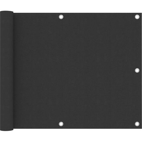 Écran de balcon brise pare vue protection confidentialité 75 x 300 cm tissu oxford anthracite
