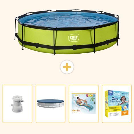 Exit-toys Piscine Exit Ronde - 360x76 cm - 5-pièces S309 (1/5)