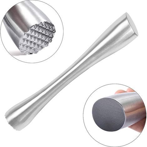 Stainless steel cocktail shaker, ice crusher, lemon squeezer, 20cm multifunctional bar tool - AquaForge (1/5)