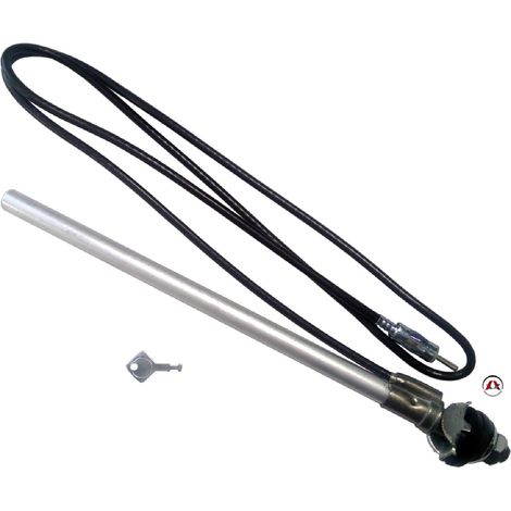 Antenne Aile Universelle - 4 brins - Telescopique - Chrome