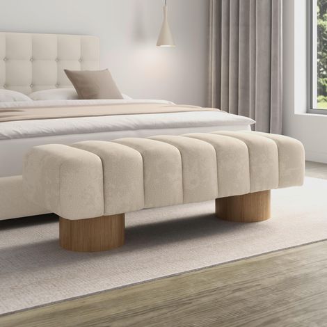 Mömax Sitzbank Alina Chenille Creme