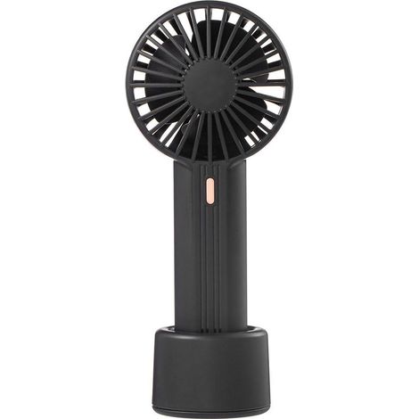 Mini ventilateur USB portable, 3 vitesses, personnel rechargeable pour voyage, bureau, randonnée, sac à dos, noir, compact et silencieux (1/5)