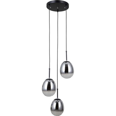 Meolo LED-Hängeleuchte schwarz MAT italux PND-40825-3-BK (1/2)