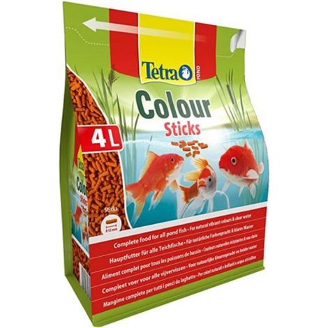 TETRA POND COLOR STICKS, Alimento para Peces de Estanque, 4 L