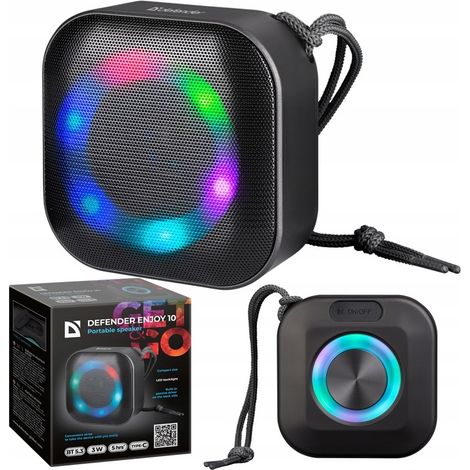 Altavoz portátil inalámbrico Bluetooth para exteriores con pantalla LED de 5,3 pulgadas y conexión USB-C. (1/5)