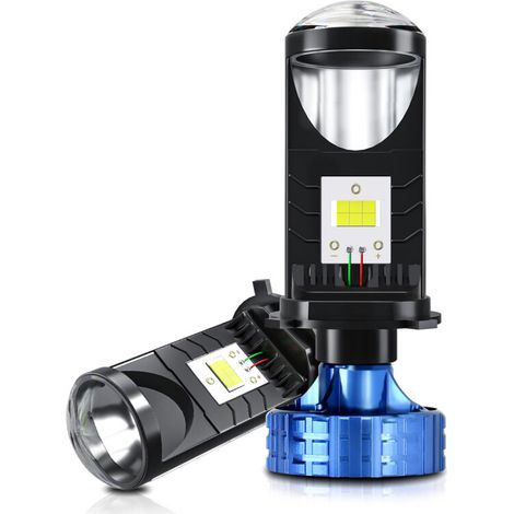 H4 LED headlight bulbs, 20,000 lm 60W, super bright headlight conversion kit, 6000K white light, IP68 waterproof, pack of 2. (1/5)