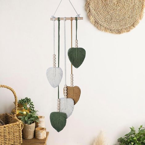 Boho-Wandbehang, handgewebte Fensterdekoration, Wanddeko für drinnen und draußen, Wohnzimmer, Schlafzimmer oder Geschenkidee (1/5)