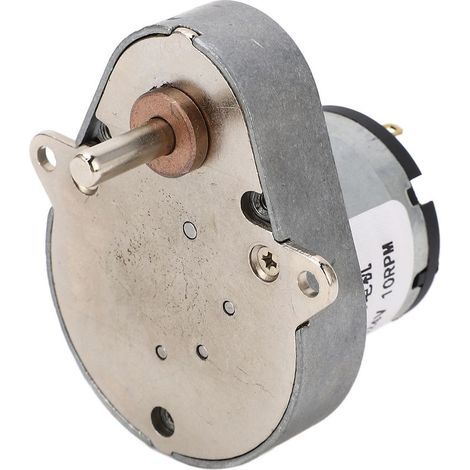 24-V-Gleichstrom-Getriebemotor mit selbsthemmender Bremse, Aluminiumlegierung – Messingspule 48E520, 10 U/min (1/5)