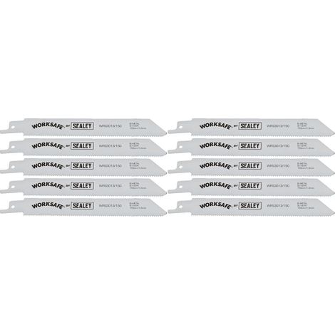 Reciprocating Saw Blade 150mm Length 14tpi Bi Metal Pack of 10 (1/2)