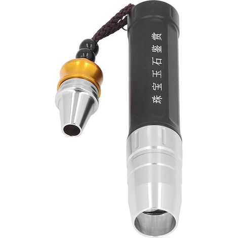 Lampe torche en jade 3LED UV 365nm en aluminium, lampe forte pour identification professionnelle de gemmes et jade (avec batterie intégrée, livrée avec coffret cadeau PP + chargeur + batterie + lampe (1/5)
