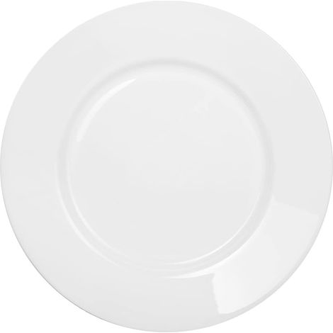 Assiette Plate en Verre Blanc 24 cm 24 x 24 x 2,1 cm (1/5)