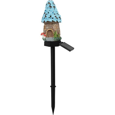 Lampe solaire en forme de champignon de conte de fées, marche/arrêt automatique, lampes solaires en résine résistante aux intempéries, champignons décoratifs pour cour, terrasse, allée, pelouse (1/5)