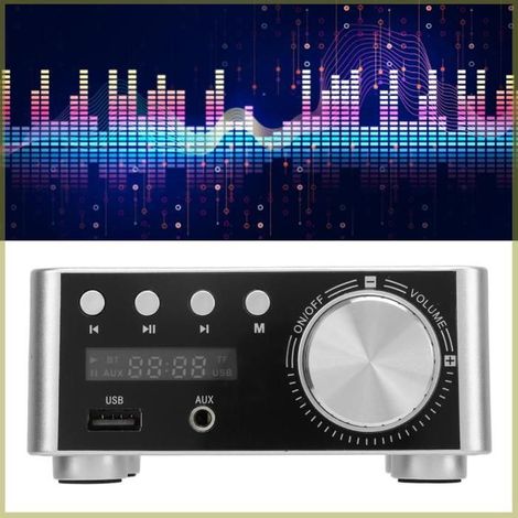 Amplificateur Bluetooth Amplificateur de Composant Audio, Amplificateur Numérique HiFi Stéréo luminaire artificielle (1/4)