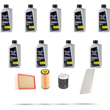Kit tagliando 4 FILTRI e 9L OLIO compatibile con Mercedes Viano (639) 2.0 CDI 80kw Dal 2003 (1/5)