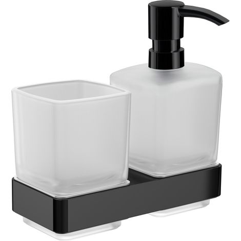 emco loft Glashalter und Flüssigseifenspender, Wandmodell, (1/5)