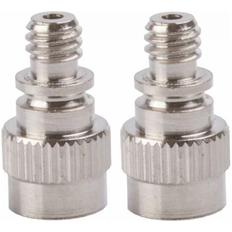 2x raccord de pompe embout de gonflage universel Schrader vers Dunlop Chambre à air connecteur Adaptateur Pneu compresseur vélo voiture ballon piscine matelas gonflable