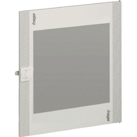Porta in vetro trasparente Hager 550X500 per quadri Vega D FD32TN