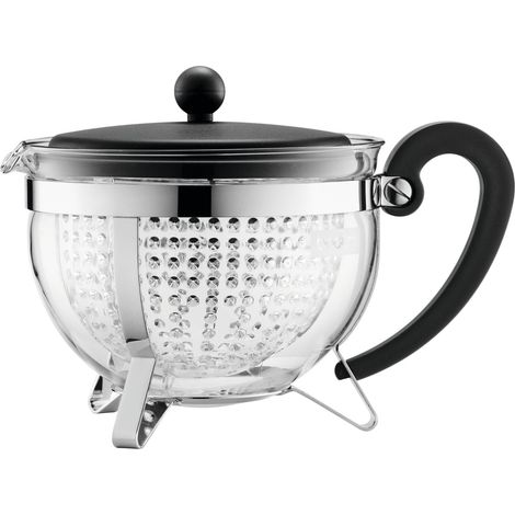 BODUM CHAMBORD Théiere filtre en acrylique 1.3 l Noir (1/5)