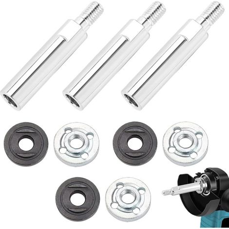 3 Pièces Bielle d'Extension De Meuleuse d'Angle, M10 Angle Grinder Extension Connecting Rod 80MM, pour Machines à Polir, Machines à Polir Voitures, Tampons de Polissage (1/5)