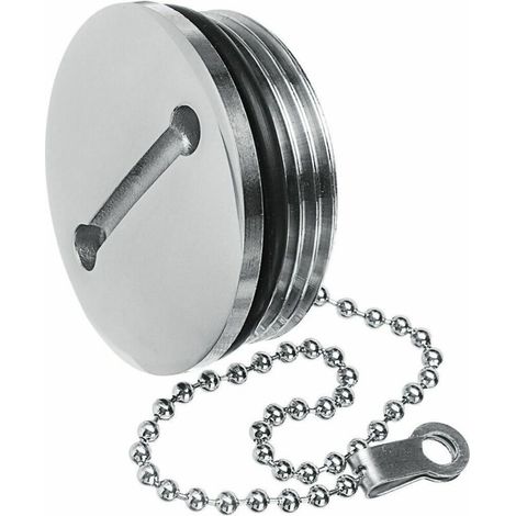 Kraftstofftankdeckel aus Edelstahl mit Kette, Einfülldeckel, Zubehör für Öl-/Wassertankdeckel, passendes Zubehör für Schiffs- und Bootsausrüstung (1/3)
