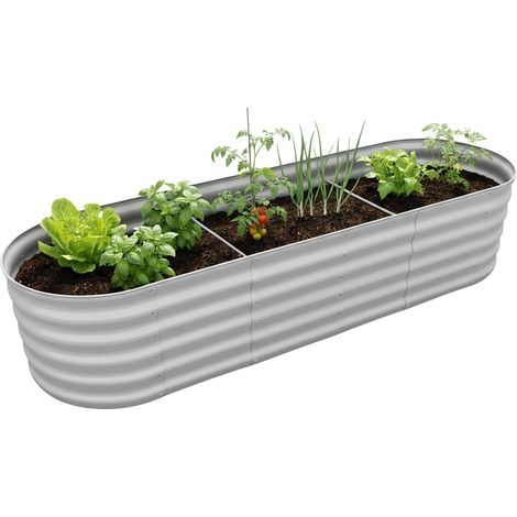 Jardinière surélevée en métal galvanisé, Fleurs, Plantes (1/5)