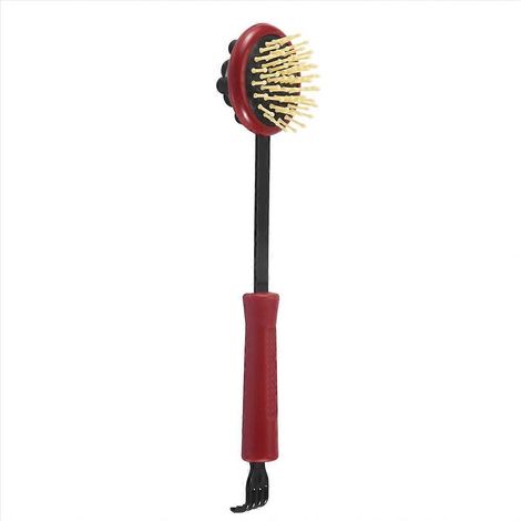 17.5" Long Black Red Plastic Back Knock Scratcher Relaxing Massage Hammer (1/5)