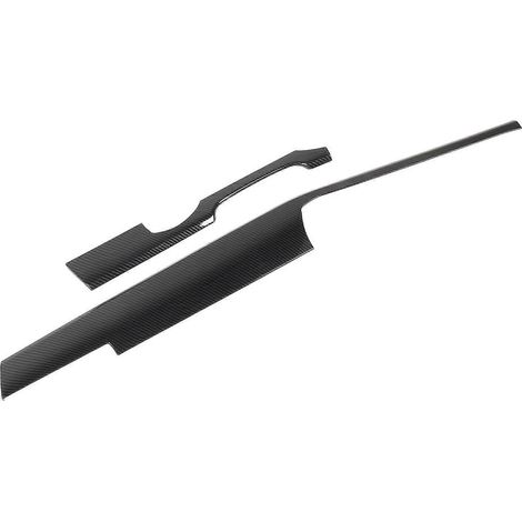 2 Stück Mittelkonsolen-Armaturenbrett-Zierleiste im Carbonfaser-Stil, Armaturenbrett-Zierleisten-Abdeckung, Ersatzteil