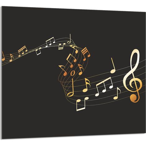 PANNELLO IN VETRO PER CUCINA 65x60 Music (1/5)