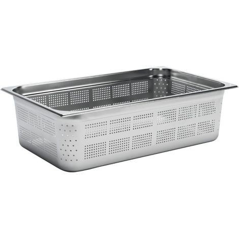 Bac inox perforé GN1/1 150mm - 530 x 325 x 150 mm - Gastro M (1/2)
