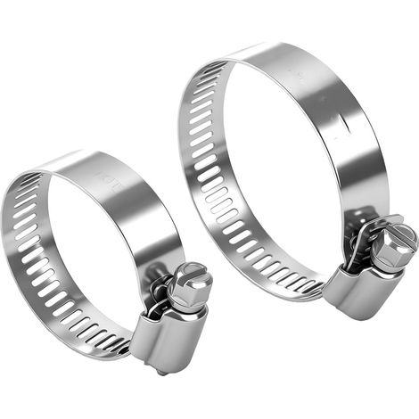 Lot de 12 colliers de serrage21-38 mm en acier inoxydable 304 Colliers de serrage pour piscine, tuyau de gaz domestique, tuyau d'arrosage (1/5)