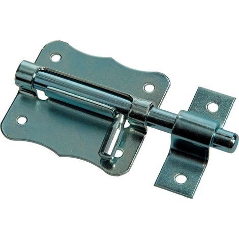 Verrou américain 35 x 35 x 7 targette pêne à entailler avec levier de manœuvre loquet cadenas fermeture porte extérieur portail vérou
