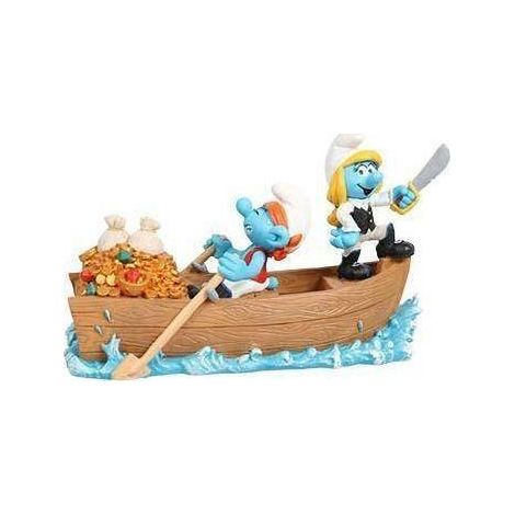 Aqua-Della Schtroumpf pirate figurine décorative aquarium