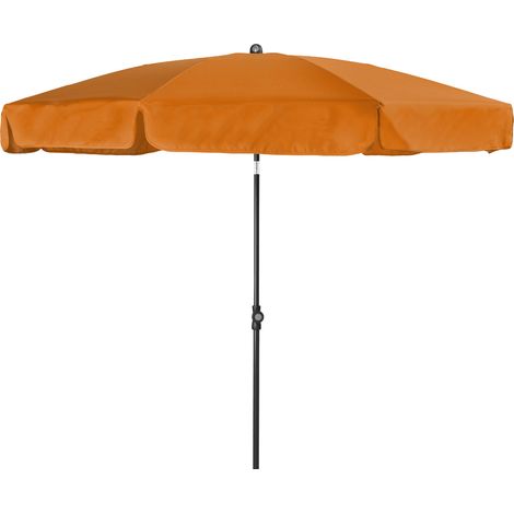 Doppler Mittelstockschirm "Sunline Neo" Ø200 cm, umbra, Bezug aus 100% Polyester, Gestell aus Stahl, Gewicht 3,4 kg (1/3)